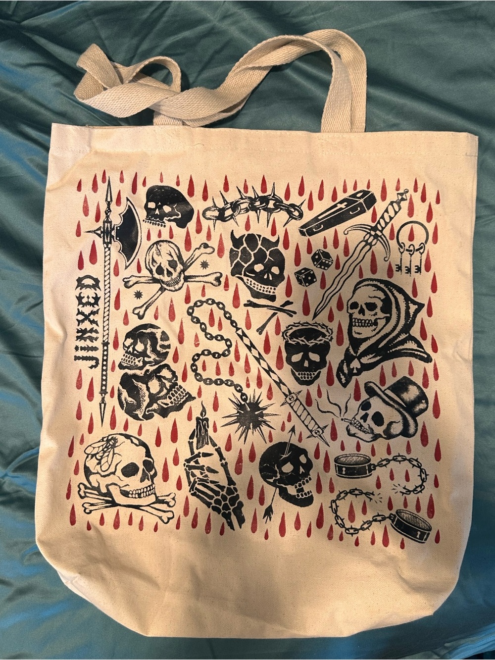 While Odin Sleeps Jinxed Canvas Tote